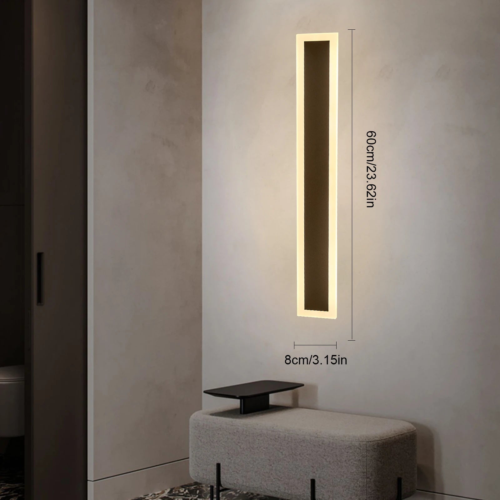 LED Porch Lights Outdoor Waterproof Modern outside Sconce Wall Mount for Doorway Hallway Garden Porch Patio Yard Doorway