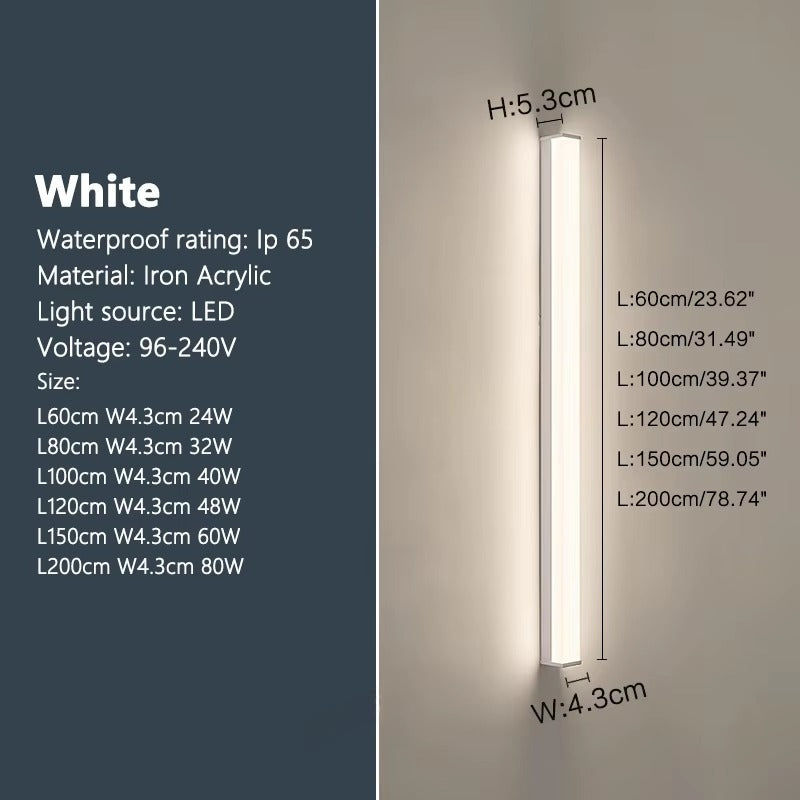 Modern Waterproof Outdoor LED Wall Light