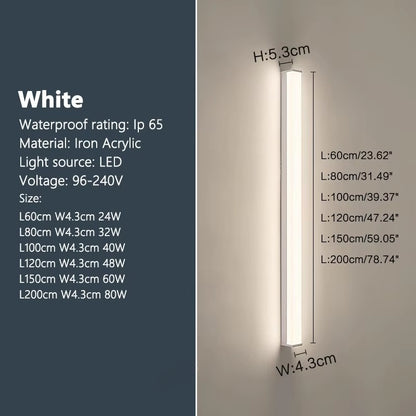 Modern Waterproof Outdoor LED Wall Light