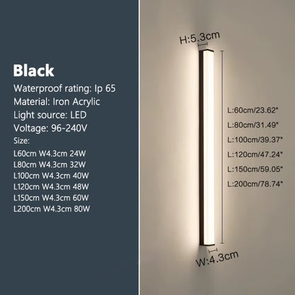 Modern Waterproof Outdoor LED Wall Light